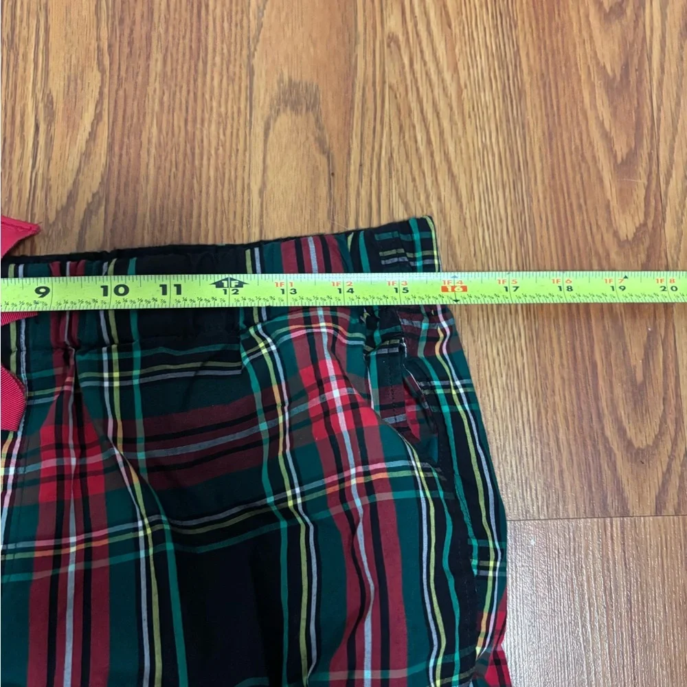 J. Crew Long-sleeve cotton poplin pajama set in black Stewart tartan
